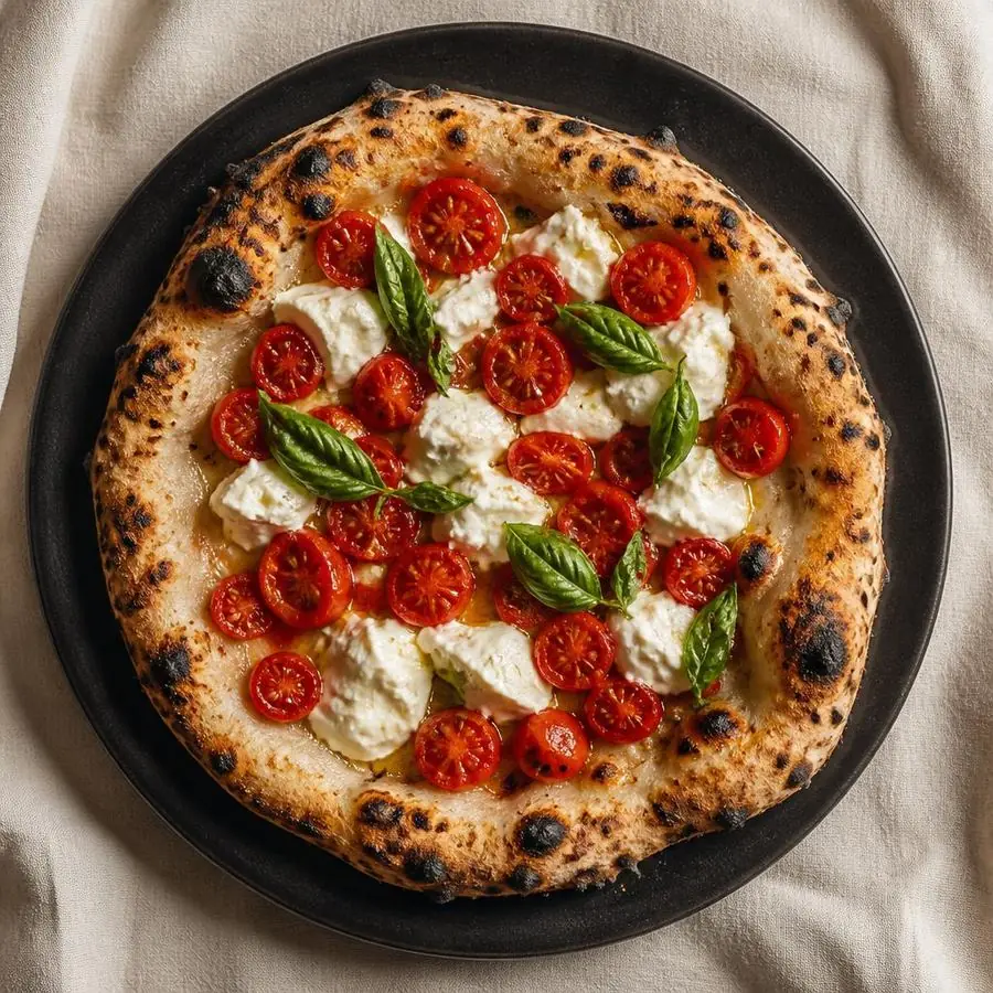 Pizza Piennolo e Bufala met buffelmozzarella